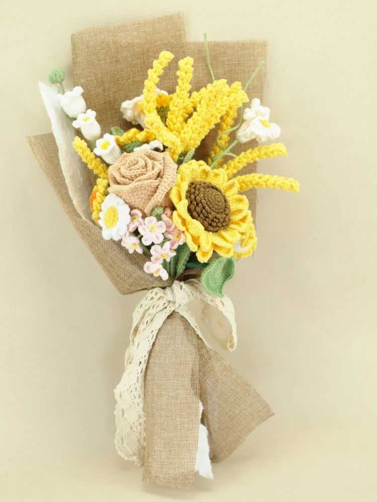 Field Sunrise Bouquet Crochet Flowers