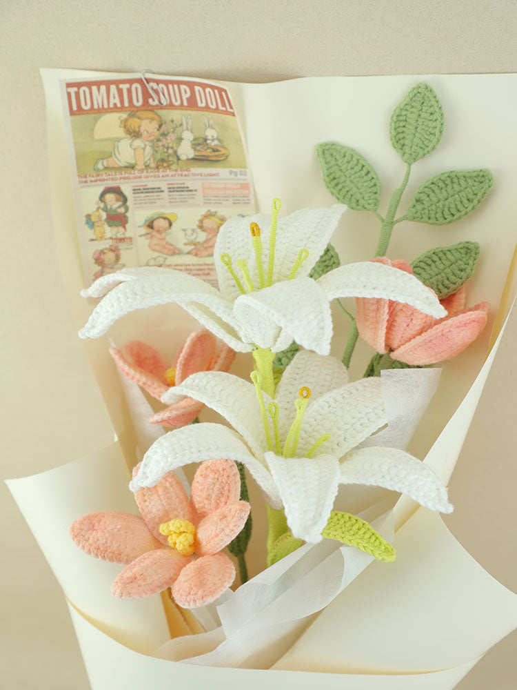 Dreams in Softness Crochet Flower Bouquet
