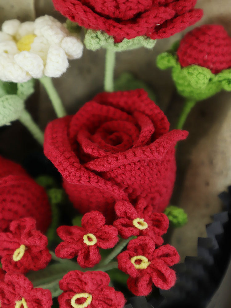Vows of Love Crochet Flower Bouquet