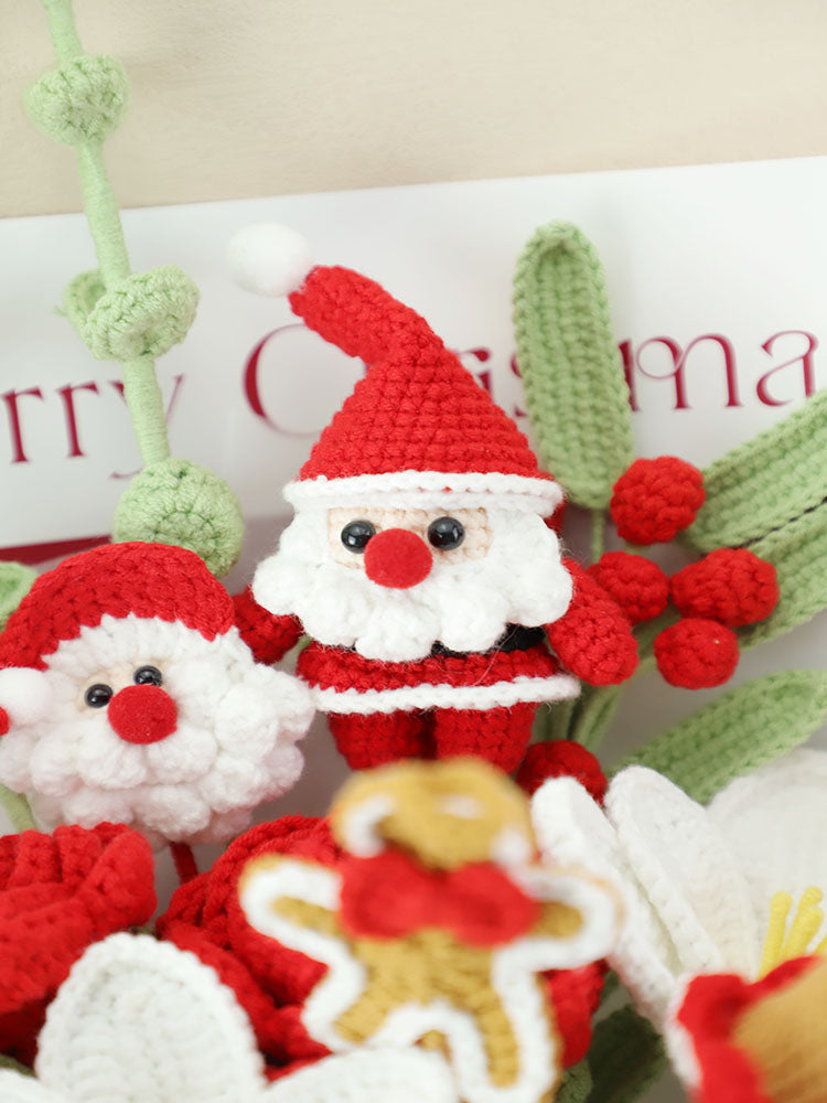 Red Velvet Wish Crochet Flower Bouquet