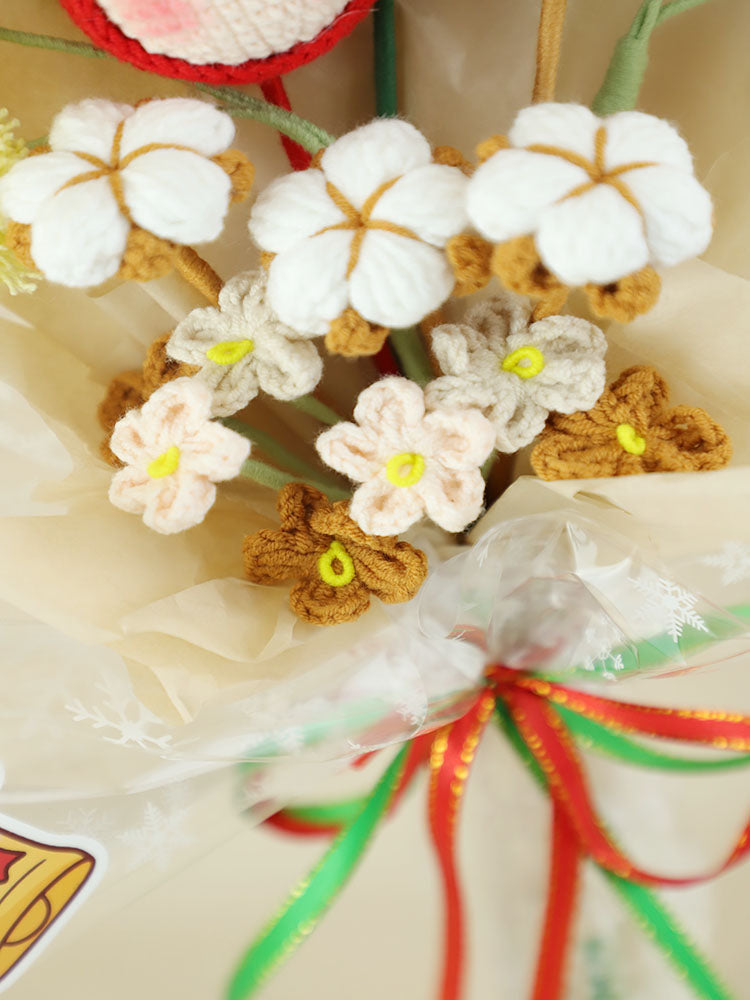 Christmas Elves Crochet Flower Bouquet