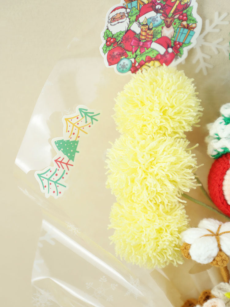 Christmas Elves Crochet Flower Bouquet