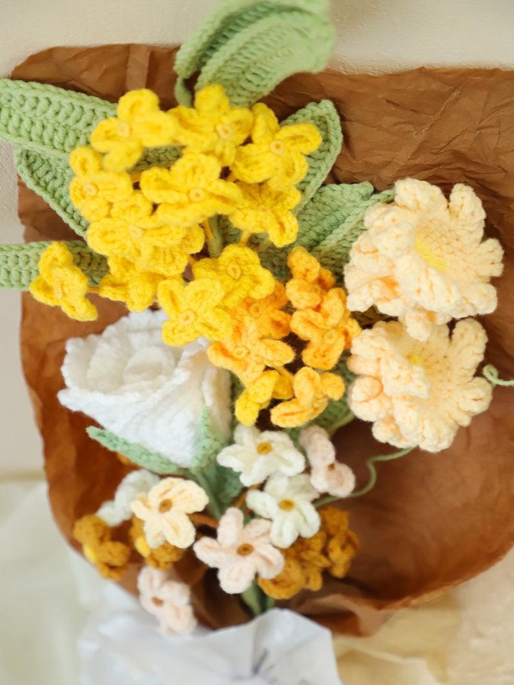 Aromatic Autumn Delight Bouquet Crochet Flowers - For Him - SecretKnit