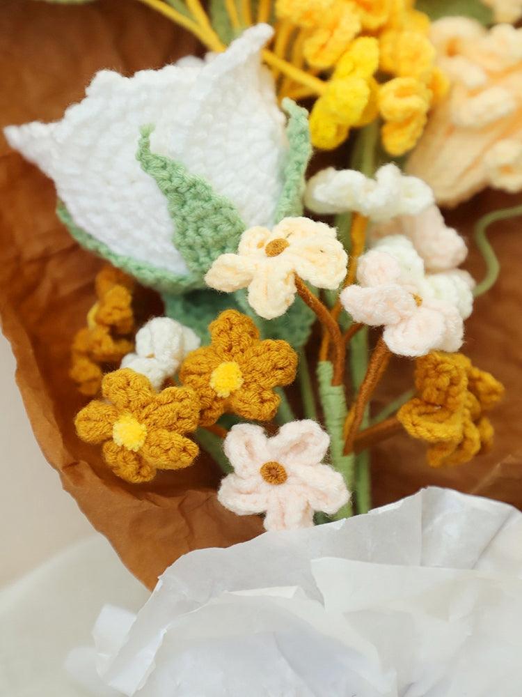 Aromatic Autumn Delight Bouquet Crochet Flowers - For Him - SecretKnit