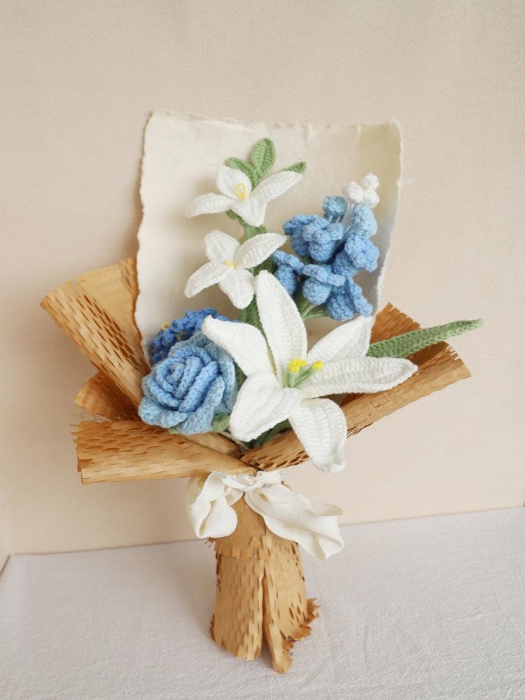 Coastal Blossom Bouquet Crochet Flowers - Birthday - SecretKnit