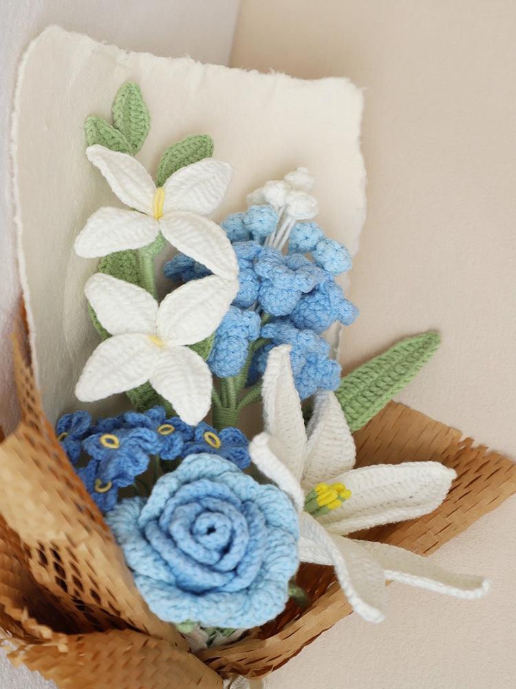 Coastal Blossom Bouquet Crochet Flowers - Birthday - SecretKnit