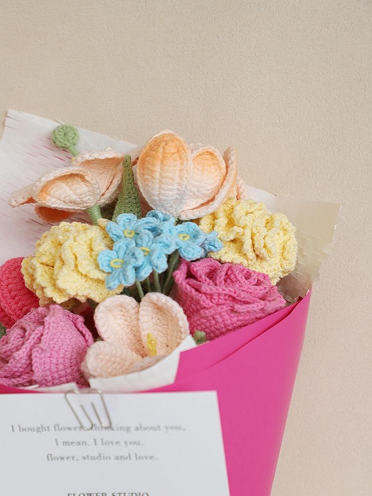 Floral Love Song Knitted Flowers - Birthday - SecretKnit