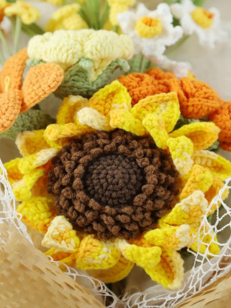 Harvest of Gold Flower Bouquet - - SecretKnit