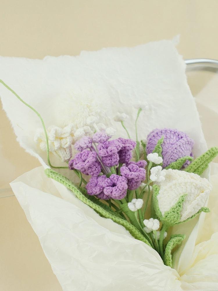 Hyacinth Dreamscape Bouquet Knitted Flowers - Birthday - SecretKnit