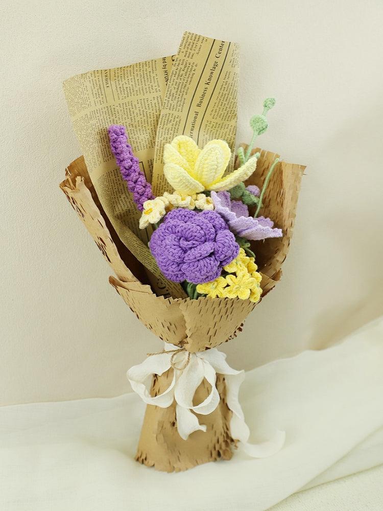 Lavender Whispers Bouquet Crochet Flowers - For Her - SecretKnit