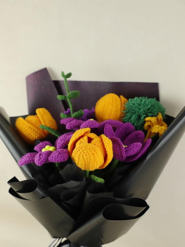 Mystical Midnight Blooms Bouquet - - SecretKnit