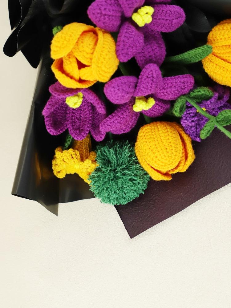 Mystical Midnight Blooms Bouquet - - SecretKnit