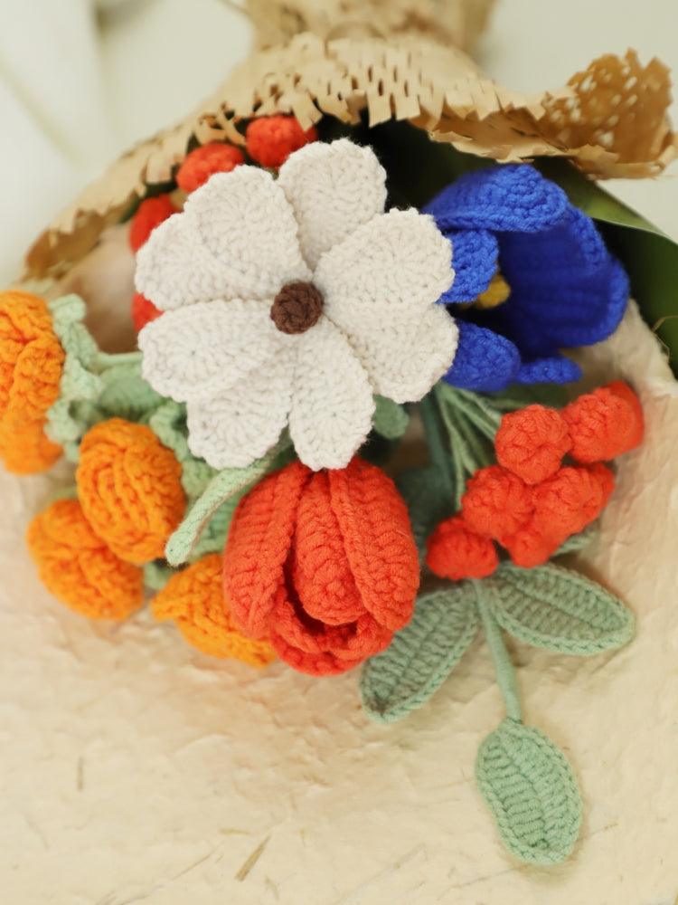 Sunset Starlight Bouquet Knitted Flowers - Anniversary - SecretKnit