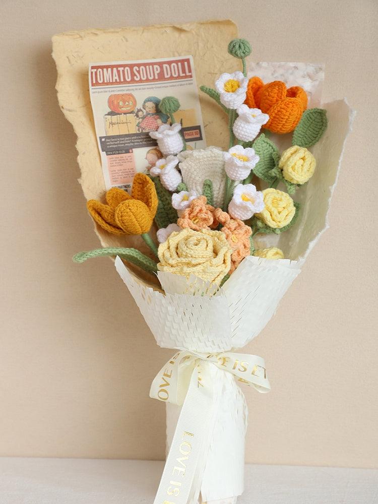 Sunshine Blossoms Bouquet Crochet Flowers - Gradution - SecretKnit