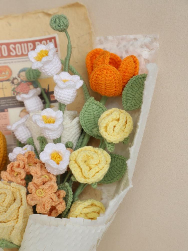 Sunshine Blossoms Bouquet Crochet Flowers - Gradution - SecretKnit
