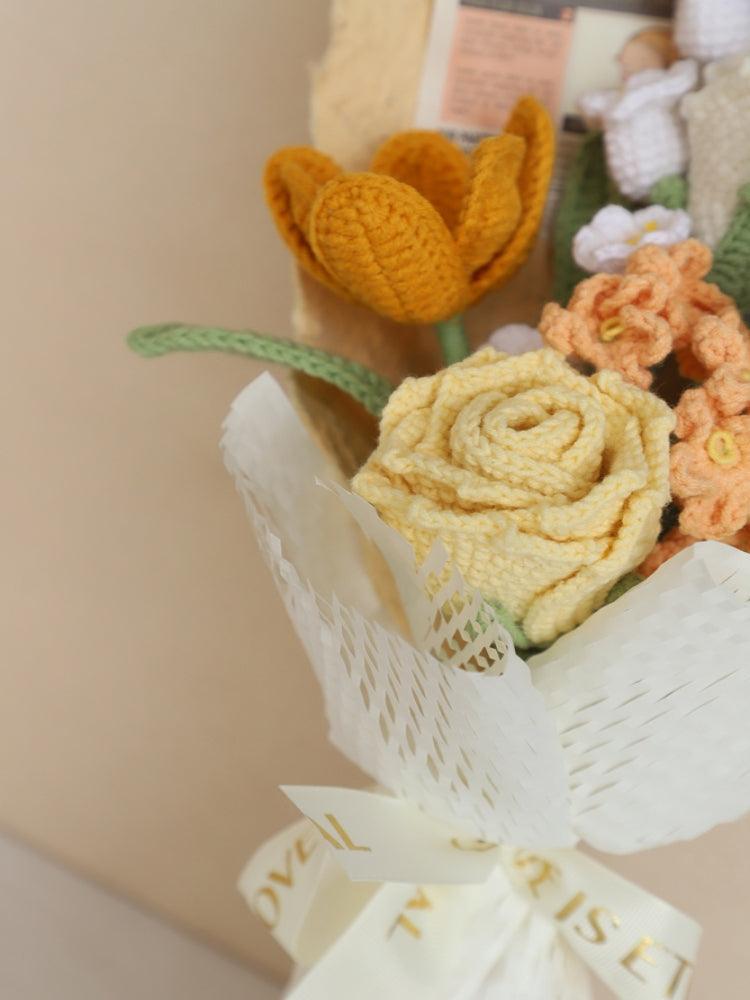 Sunshine Blossoms Bouquet Crochet Flowers - Gradution - SecretKnit