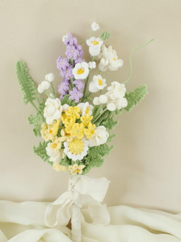 Time Traveler Bouquet Knitted Flowers - Birthday - SecretKnit