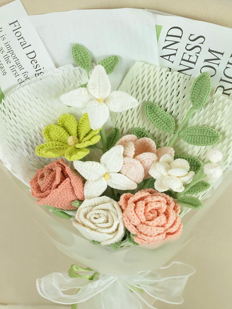 Vibrant Spring Awakening Bouquet Crochet Flowers - Anniversary - SecretKnit