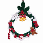 Hand-Knitted Christmas Wreath