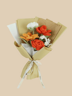 Cinnamon Spice Crochet Flower Bouquet