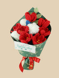 Red Forest Christmas Crochet Bouquet