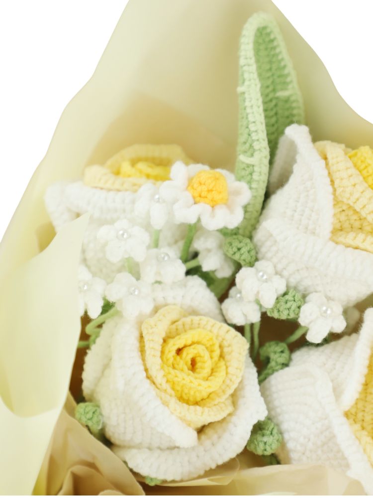Sunny Serenade Rose Symphony Crochet Flowers