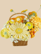 Golden Years Crochet Flower Basket