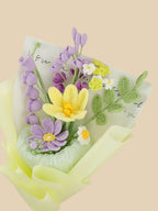 Purple Sonata Crochet Flower Bouquet