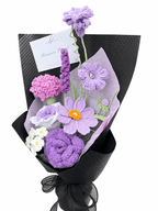 Purple Lavender Twilight Gifts Crochet Flower Bouquet