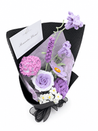 Purple Lavender Twilight Gifts Crochet Flower Bouquet