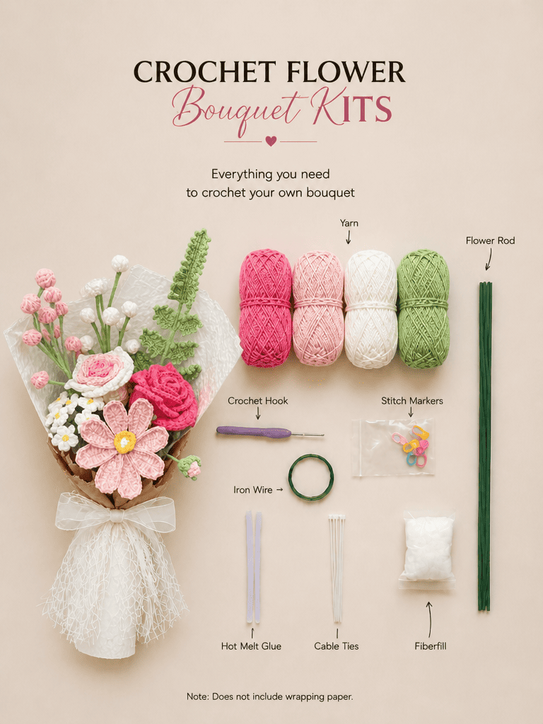 Reviving Spring Zephyrs Crochet Flowers