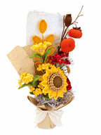 Golden Harvest Graduation Season Gifts Crochet Flower Bouquet
