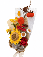 Golden Harvest Graduation Season Gifts Crochet Flower Bouquet