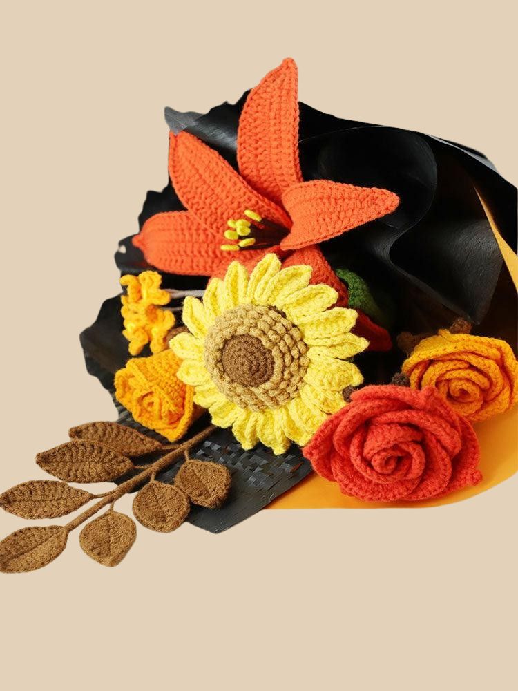 Halloween Marmalade Skies Crochet Flower Bouquet