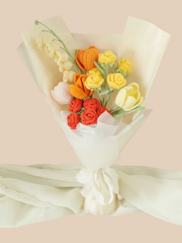 Glimmering Memories Crochet Flowers
