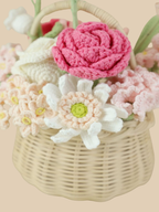 Blooming Girlhood Crochet Flower Basket