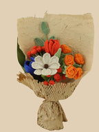 Sunset Starlight Crochet Flower Bouquet