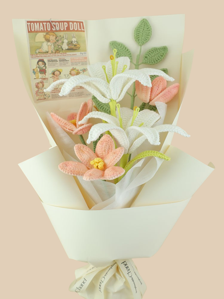 Dreams in Softness Crochet Flower Bouquet