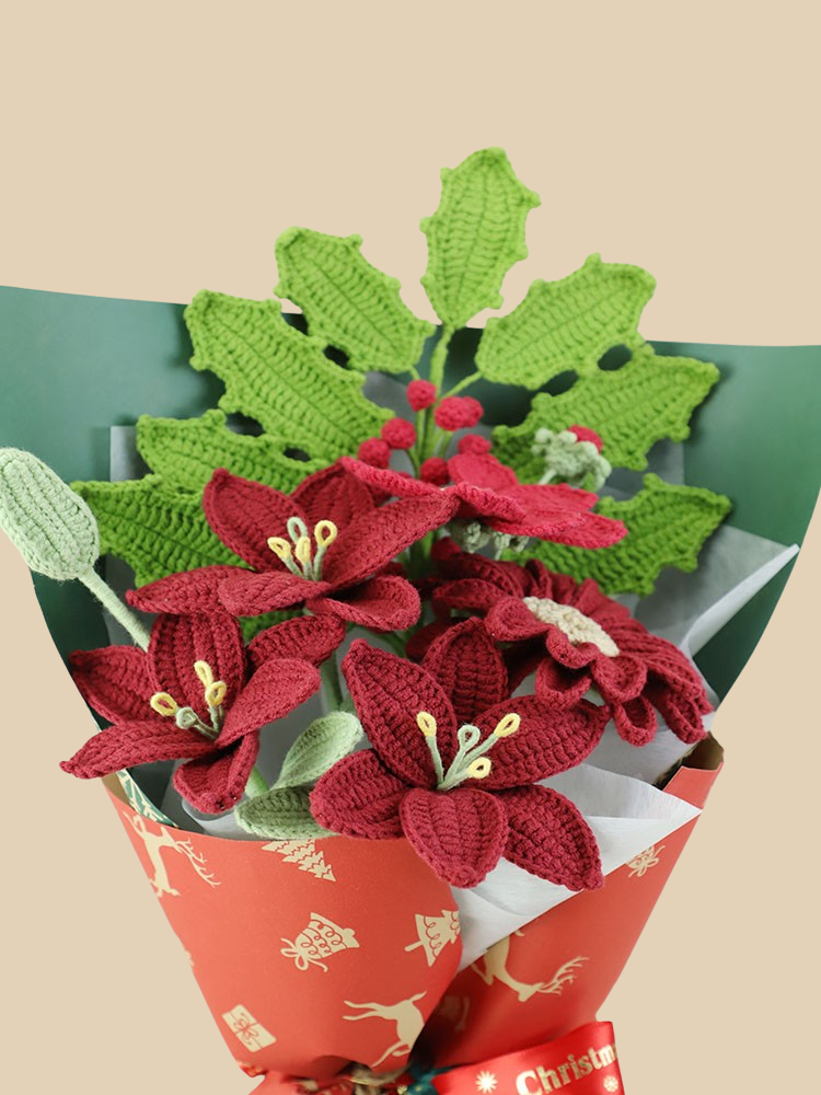 Blessings of Time Crochet Flower Bouquet