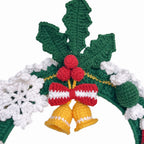 Hand-Knitted Christmas Wreath