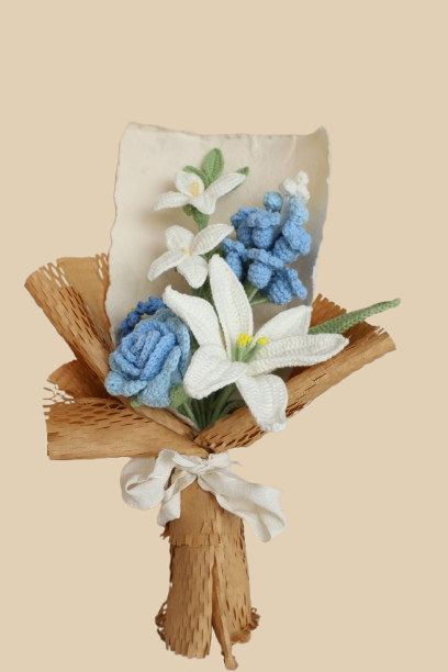 Küstenblütenstrauß Häkelblumen