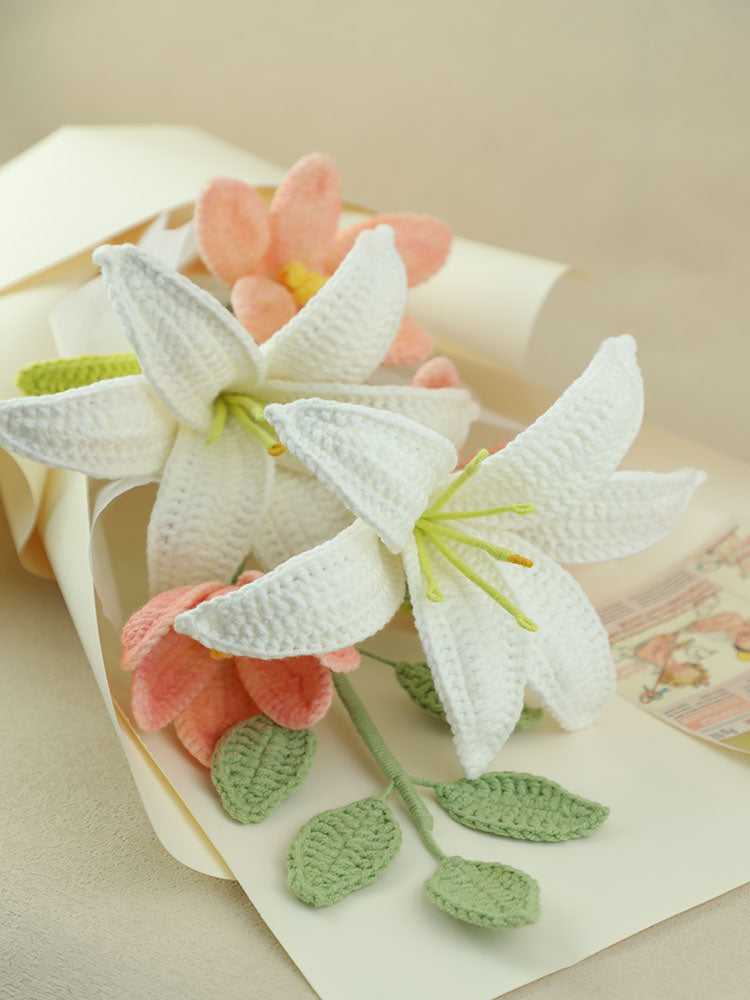 Dreams in Softness Crochet Flower Bouquet
