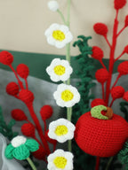 Green Forest Splendor Crochet Flower Bouquet