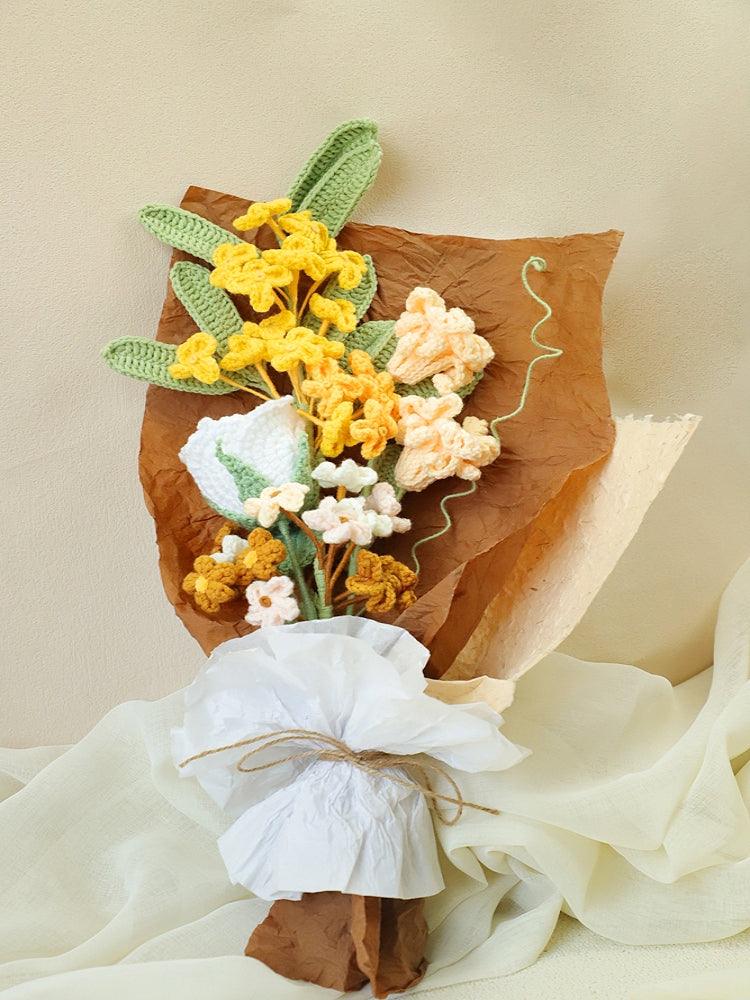 Aromatic Autumn Delight Bouquet Crochet Flowers - For Him - SecretKnit