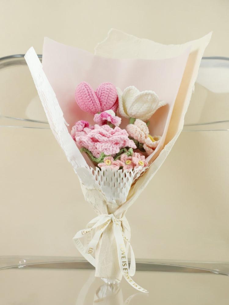 Blushing Clouds of Love Bouquet - - SecretKnit