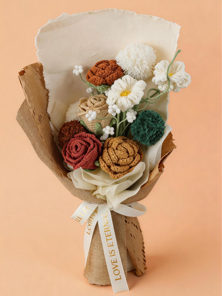 Twilight Grove Crochet Flower Bouquet