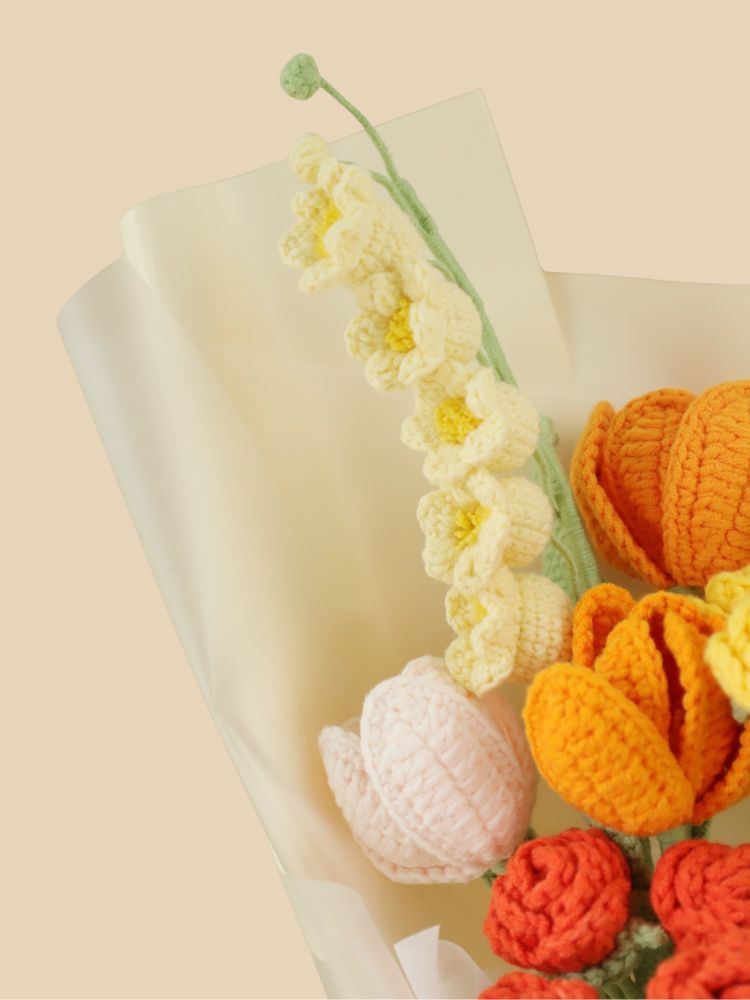Glimmering Memories Crochet Flowers