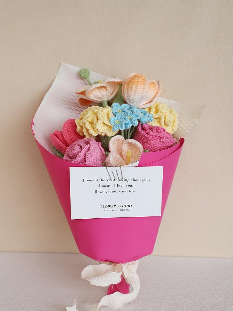 Floral Love Song Knitted Flowers - Birthday - SecretKnit
