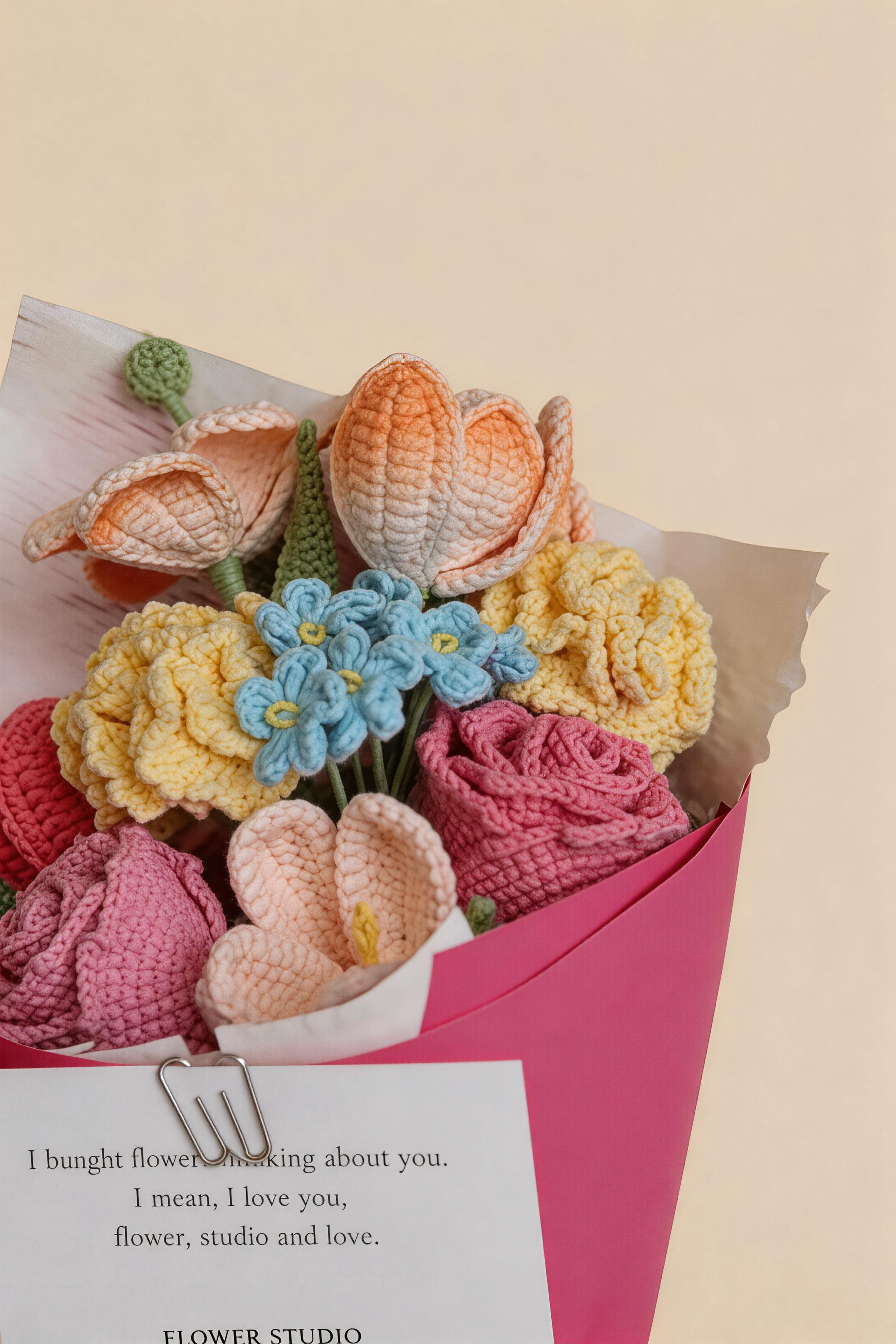 Floral Love Song Crochet Flowers