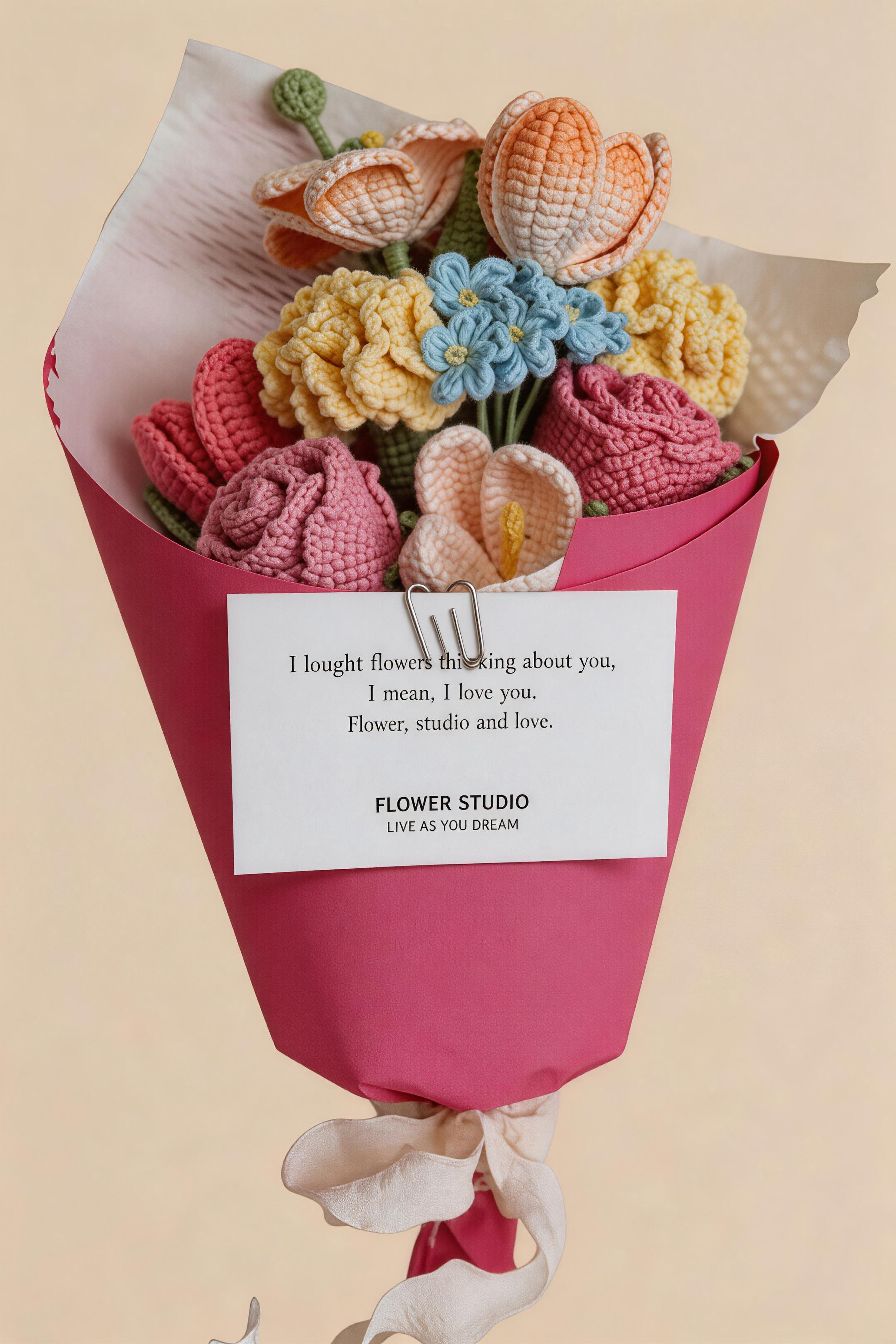 Floral Love Song Crochet Flowers